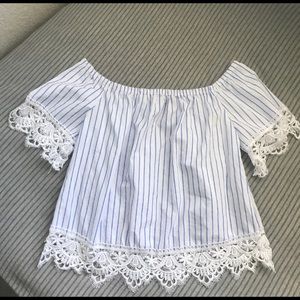 Off The Shoulder white blouse